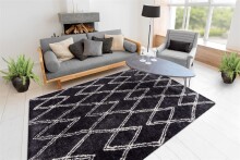 Teppich >Orlando< in Anthrazit, 100% Polyester - 170x120cm (LxB)