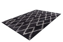 Teppich >Orlando< in Anthrazit, 100% Polyester - 290x200cm (LxB)