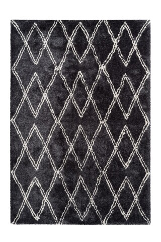 Teppich >Orlando< in Anthrazit, 100% Polyester - 150x80cm (LxB)