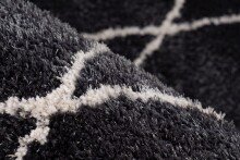 Teppich >Orlando< in Anthrazit, 100% Polyester - 170x120cm (LxB)