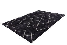 Teppich >Orlando< in Anthrazit, 100% Polyester - 290x200cm (LxB)