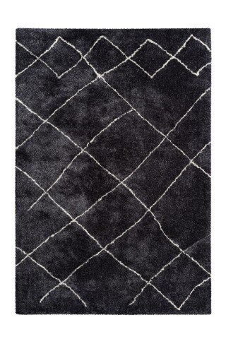 Teppich >Orlando< in Anthrazit, 100% Polyester - 230x160cm (LxB)