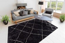 Teppich >Orlando< in Anthrazit, 100% Polyester - 230x160cm (LxB)