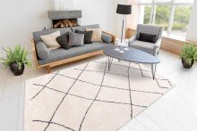 Teppich >Orlando< in Elfenbein, 100% Polyester - 150x80cm (LxB)