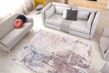 Teppich >Peron< in Grau / Taupe, 100% Polyester - 180x120cm (LxB)