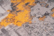 Teppich >Peron< in Grau / Gold, 100% Polyester - 290x200cm (LxB)