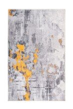 Teppich >Peron< in Grau / Gold, 100% Polyester -...