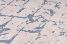 Teppich >Peron< in Weiß / Blau, 100% Polyester - 290x200cm (LxB)
