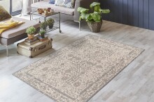 Teppich >Perry< in Creme, 75% Baumwolle / 25% Polyester - 170x120cm (LxB)