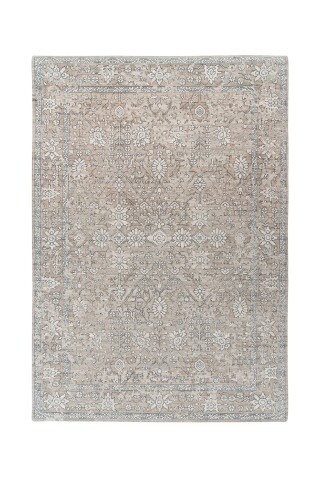 Teppich >Perry< in Khaki / Beige, 75% Baumwolle / 25% Polyester - 230x160 (LxB)