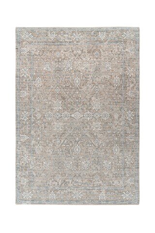 Teppich >Perry< in Khaki / Beige, 75% Baumwolle / 25% Polyester - 150x80cm (LxB)