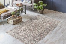 Teppich >Perry< in Beige, 75% Baumwolle / 25% Polyester - 150x80cm (LxB)
