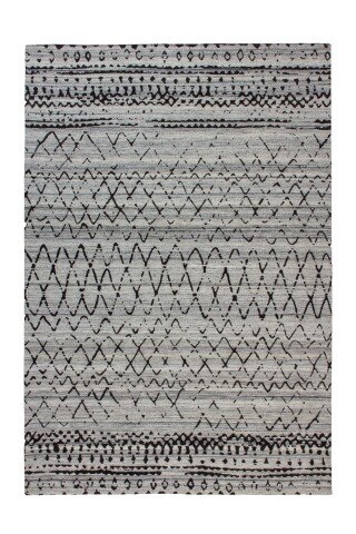 Teppich >Phoenix< in Natur / Grau, 95% Wolle / 5% Polyester - 230x160cm (LxB)