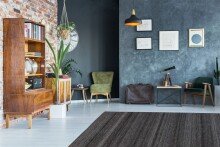 Teppich >Phoenix< in Anthrazit / Multi, 95% Wolle / 5% Polyester - 290x200 (LxB)