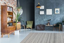 Teppich >Phoenix< in Grau / Multi, 95% Wolle / 5% Polyester - 170x120cm (LxB)
