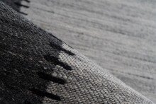 Teppich >Phoenix< in Grau / Anthrazit, 95% Wolle / 5% Polyester - 290x200 (LxB)