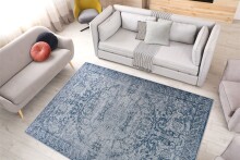 Teppich >Prayer< in Blau, 100% Polyester - 180x120cm (LxB)