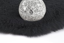 Teppich >Rabbit< in Anthrazit, 100% Polyester - 160x160cm (LxB)