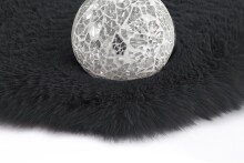Teppich >Rabbit< in Anthrazit, 100% Polyester - 160x160cm (LxB)