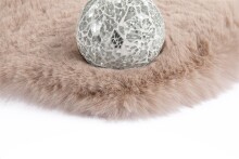 Teppich >Rabbit< in Creme, 100% Polyester - 160x160cm (LxB)