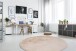 Teppich >Rabbit< in Creme, 100% Polyester - 160x160cm (LxB)