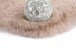 Teppich >Rabbit< in Creme, 100% Polyester - 160x160cm (LxB)