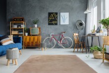 Teppich >Rabbit< in Creme, 100% Polyester - 230x160cm (LxB)