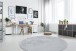 Teppich >Rabbit< in Grau / Blau, 100% Polyester - 160x160cm (LxB)
