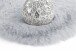 Teppich >Rabbit< in Grau / Blau, 100% Polyester - 160x160cm (LxB)