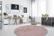 Teppich >Rabbit< in Rosa, 100% Polyester - 160x160cm (LxB)