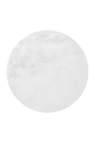 Teppich >Rabbit< in Weiß, 100% Polyester - 160x160cm (LxB)