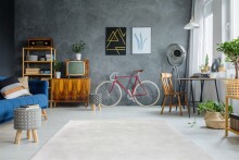 Teppich >Rabbit< in Weiß, 100% Polyester - 230x160cm (LxB)