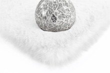 Teppich >Rabbit< in Weiß, 100% Polyester - 150x80cm (LxB)