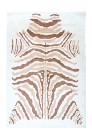 Teppich >Rabbit Animal< in Elfenbein / Taupe / Weiß - 160x120 (LxB)