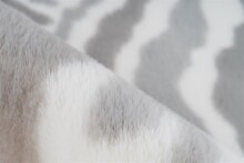Teppich >Rabbit Animal< in Grau / Weiß, 100% Polyester - 230x160cm (LxB)