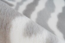 Teppich >Rabbit Animal< in Grau / Weiß, 100% Polyester - 230x160cm (LxB)
