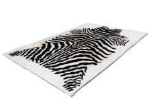 Teppich >Rabbit Animal< in Schwarz / Weiß, 100% Polyester - 160x120cm (LxB)