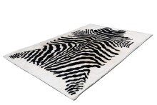 Teppich >Rabbit Animal< in Schwarz / Weiß, 100% Polyester - 230x160cm (LxB)