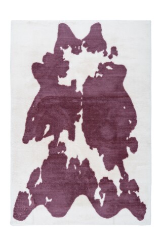 Teppich >Rabbit Animal< in Lilac / Weiß, 100% Polyester - 230x160cm (LxB)