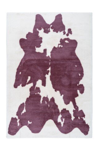 Teppich >Rabbit Animal< in Lilac / Weiß, 100% Polyester - 230x160cm (LxB)