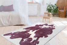 Teppich >Rabbit Animal< in Lilac / Weiß, 100% Polyester - 230x160cm (LxB)