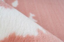 Teppich >Rabbit Animal< in Rosa / Weiß, 100% Polyester - 230x160cm (LxB)