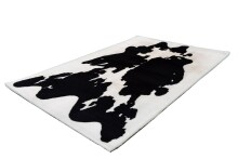 Teppich >Rabbit Animal< in Schwarz / Weiß, 100% Polyester - 160x120cm (LxB)