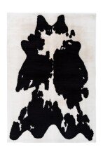 Teppich >Rabbit Animal< in Schwarz / Weiß,...
