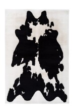 Teppich >Rabbit Animal< in Schwarz / Weiß,...