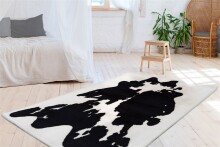 Teppich >Rabbit Animal< in Schwarz / Weiß, 100% Polyester - 230x160cm (LxB)