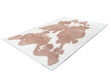Teppich >Rabbit Animal< in Taupe / Weiß, 100% Polyester - 160x120cm (LxB)