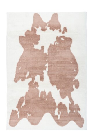 Teppich >Rabbit Animal< in Taupe / Weiß, 100% Polyester - 230x160cm (LxB)