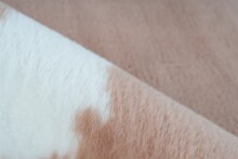 Teppich >Rabbit Animal< in Taupe / Weiß, 100% Polyester - 230x160cm (LxB)