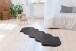 Teppich >Rabbit Double< in Anthrazit, 100% Polyester - 180x60cm (LxB)